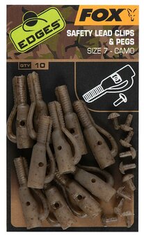 Camo Lead Clip &amp; Pegs Size 7 Fox Edges