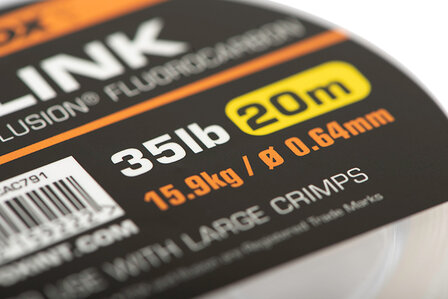 Link Crimpable Illusion Fluorocarbon - 20M Edges Fox