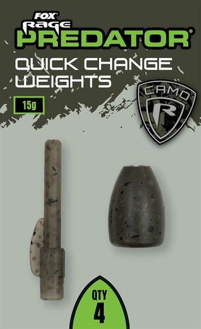 Fox Rage Predator Camo Quick Change Weights