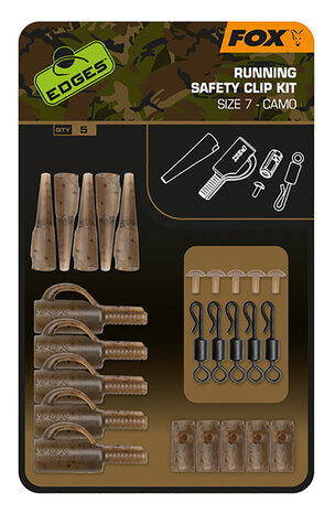 Camo Running Safety Clip Kit X5 Edges Fox