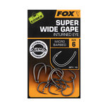 Super Wide Gap (Inturned Eye) Hooks Barbed X10 Edges Armapoint Fox