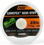 Semi Stiff Coated Camo Braid - 20M Camotex Edges Fox